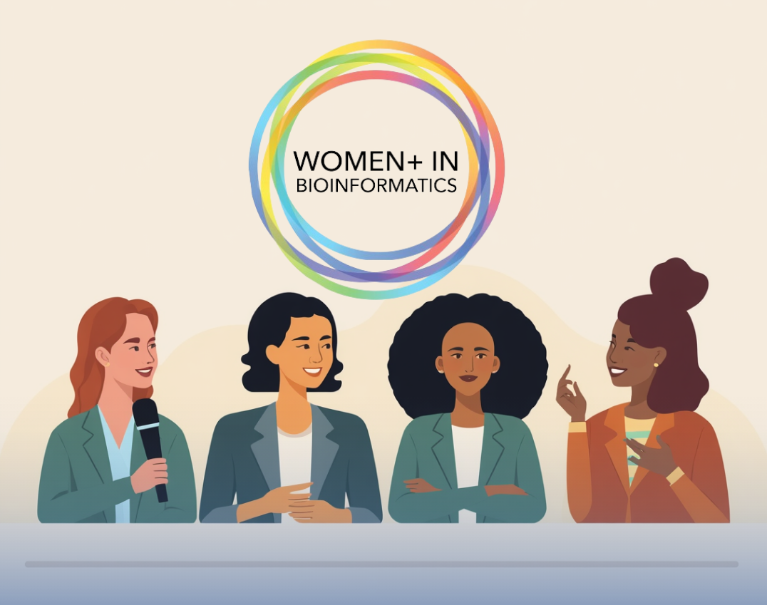 An illustration for the panel of women